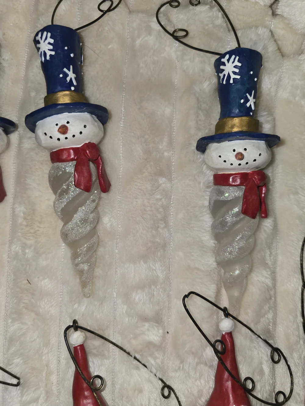 10 Russ Icicle Christmas Ornaments